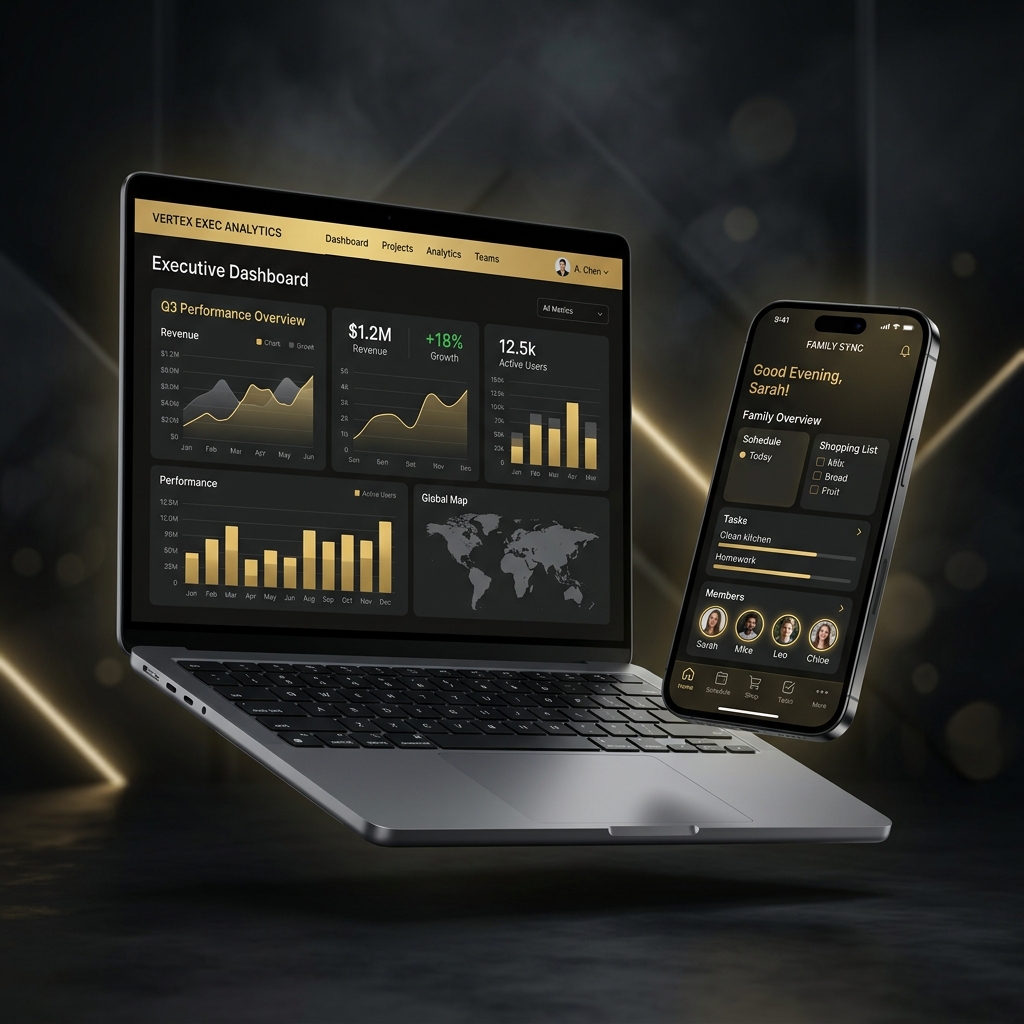 Faith Forged Digital website and client console preview